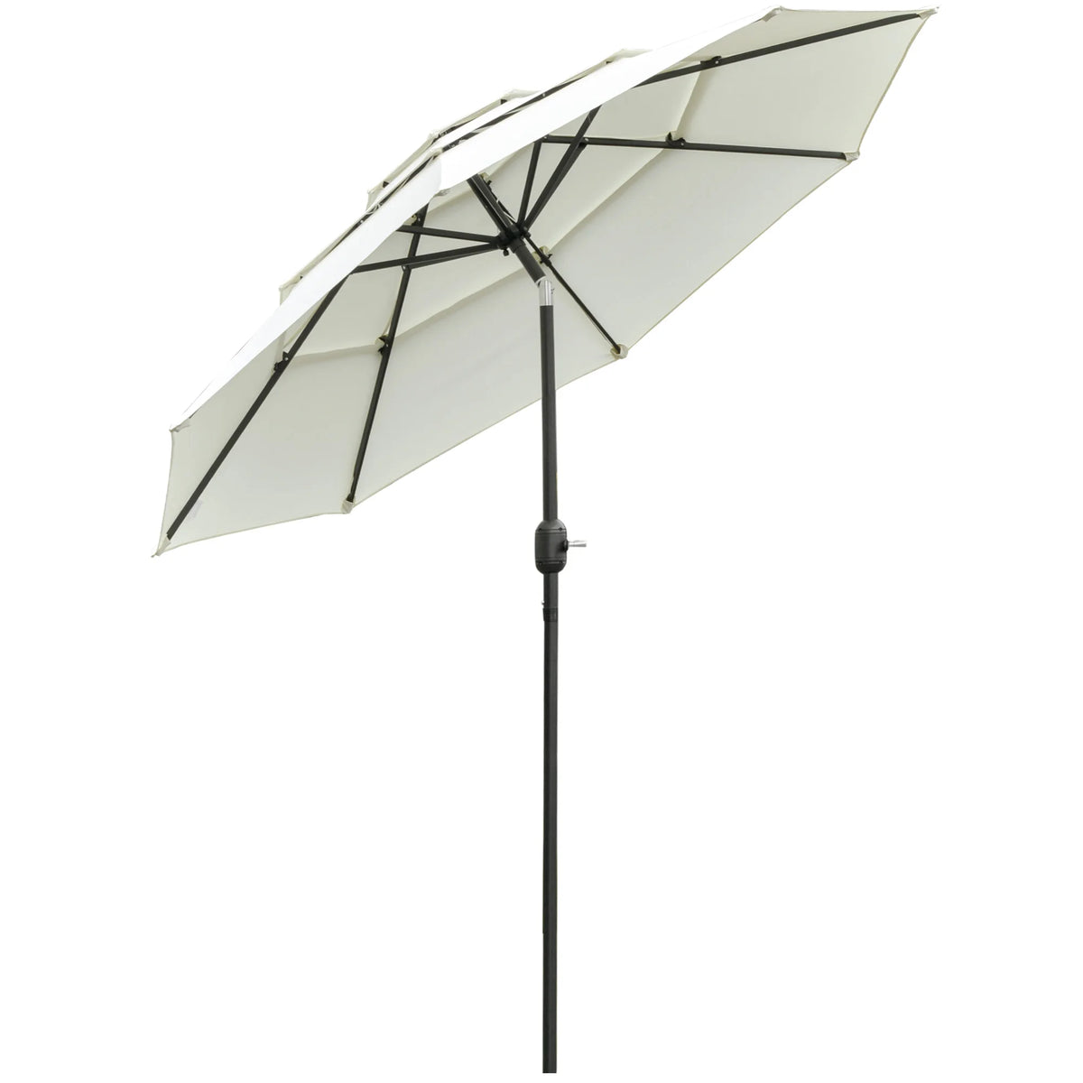 Avenleigh 9′ Three-Tier Patio Umbrella – Beige