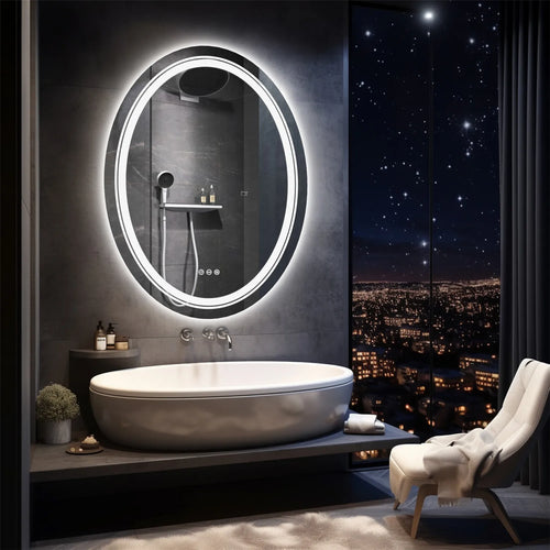 August Oval LED Bathroom Mirror