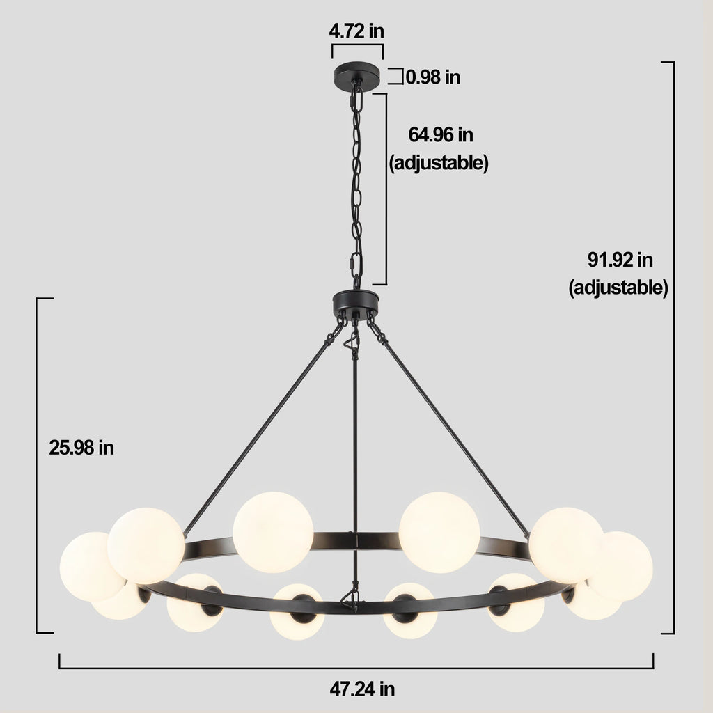 Rillford Wagon Wheel Chandelier
