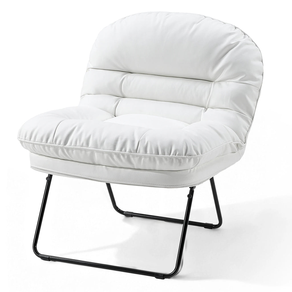 Sorel Foldable Faux Leather Lounge Chair