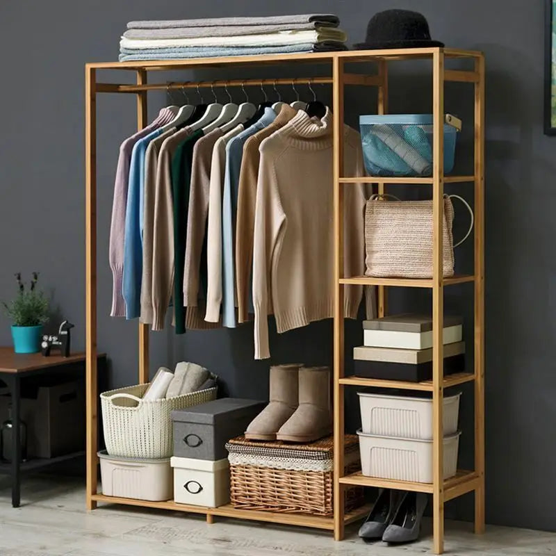 Ife Bamboo Wardrobe Rack
