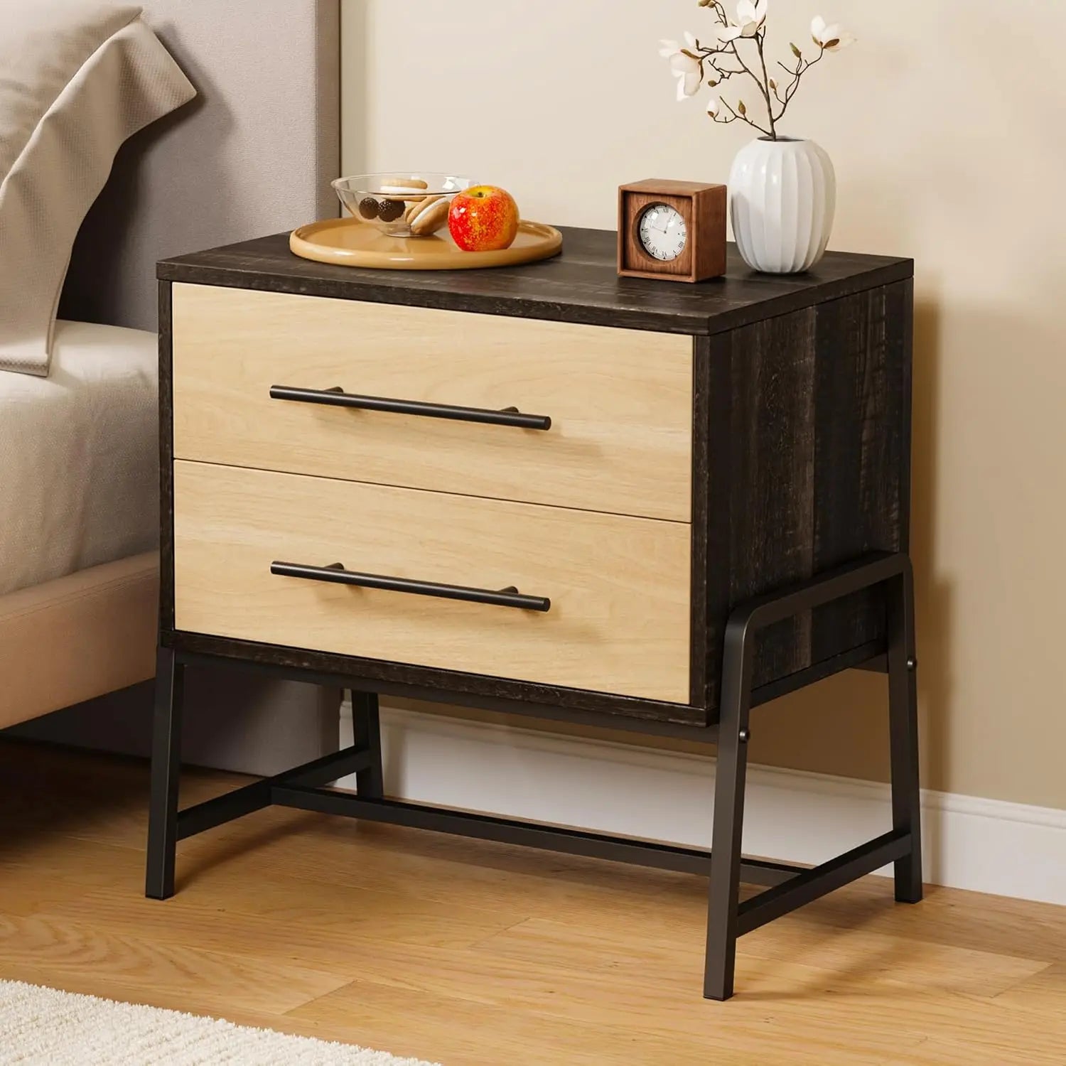 Temi Two-Drawer Nightstand