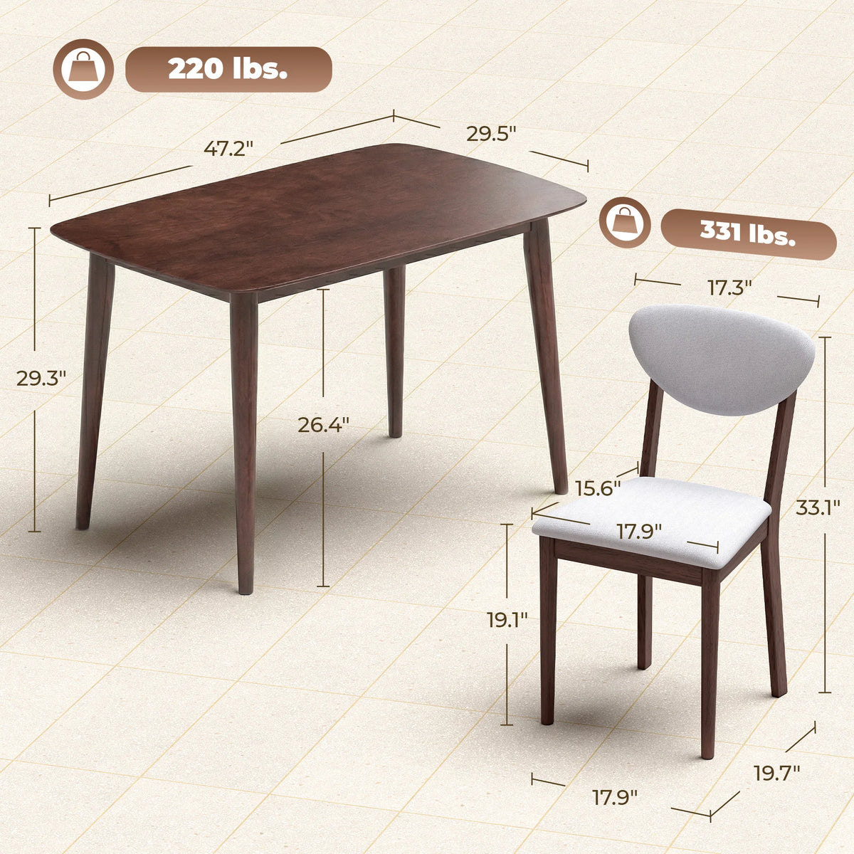 Oravelle Five-Piece Dining Set