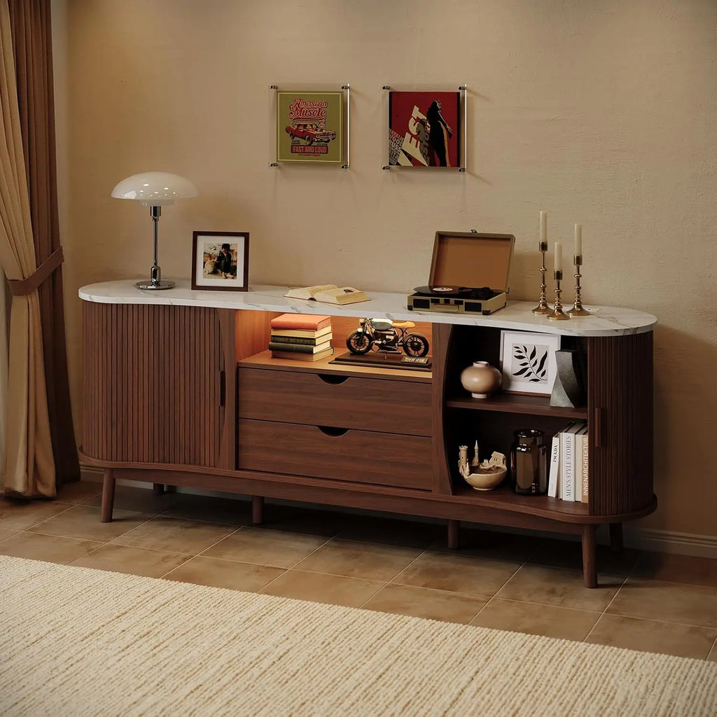 Floraray TV Stand with LED Lighting