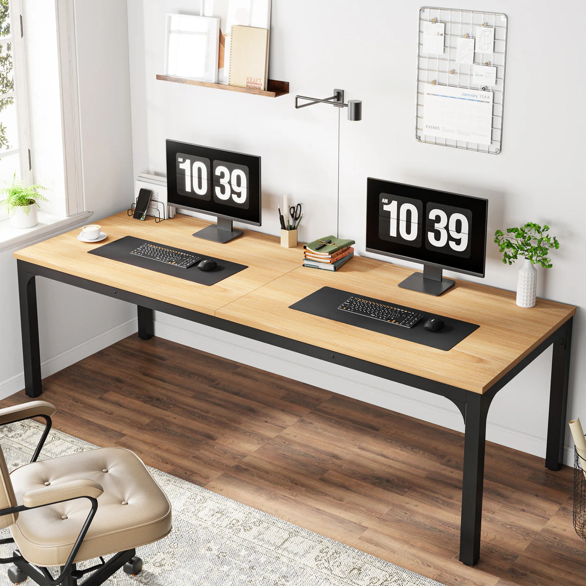 Temba Two-Person Workstation Desk