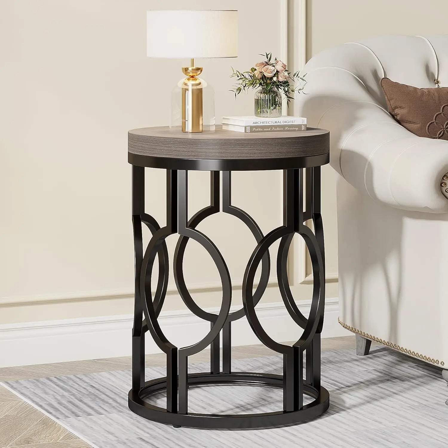 Tully Round End Table
