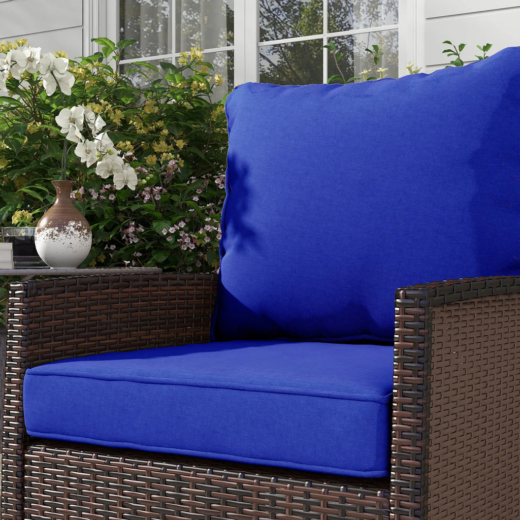 Bayweave Outdoor Chair Cushion Set of 4 - Blue