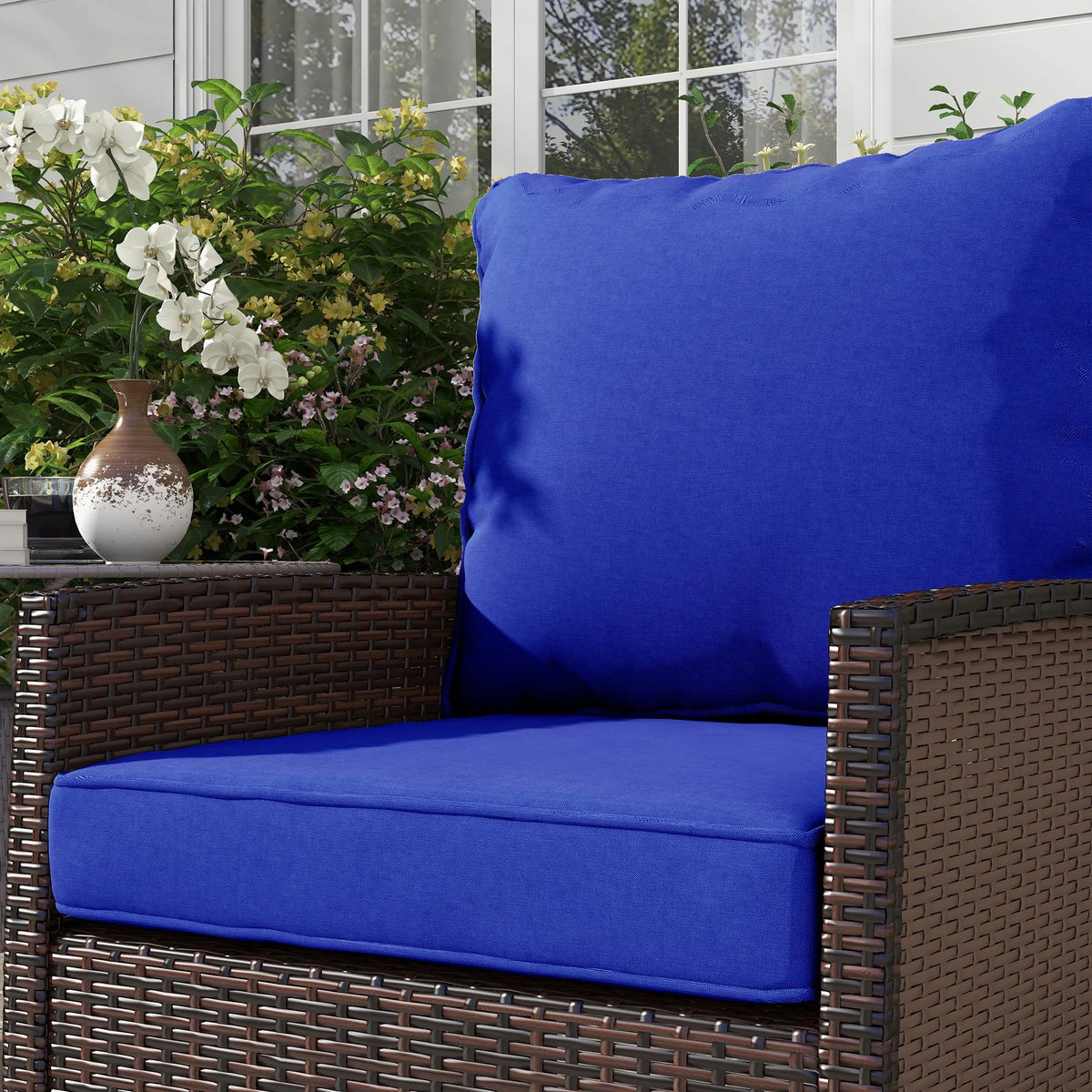 Bayweave Outdoor Chair Cushion Set of 4 - Blue