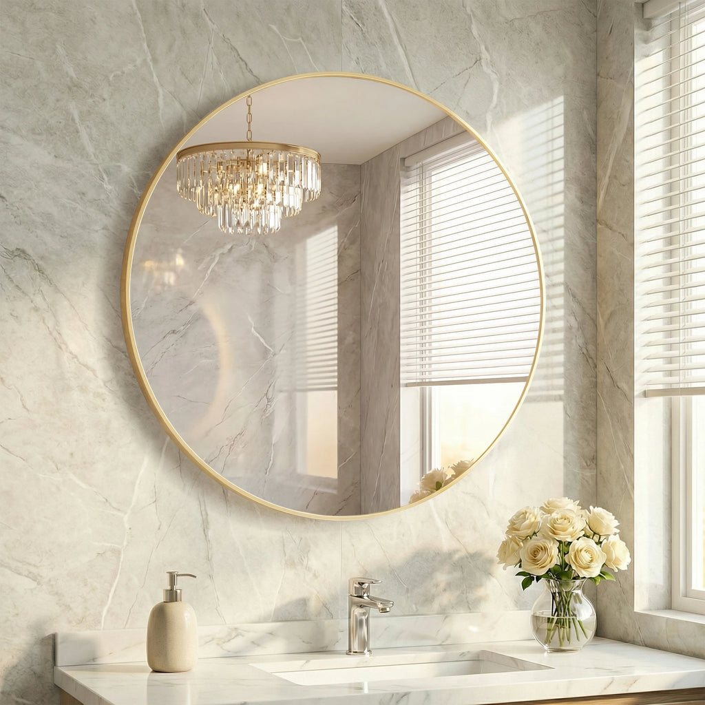 Petallark Round Wall Mirror
