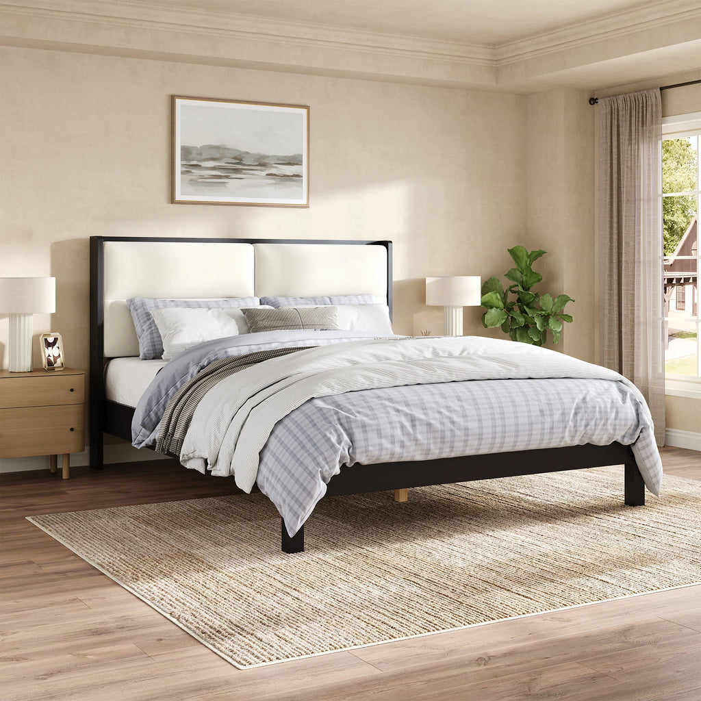 Rensden Velvet Panel Bed