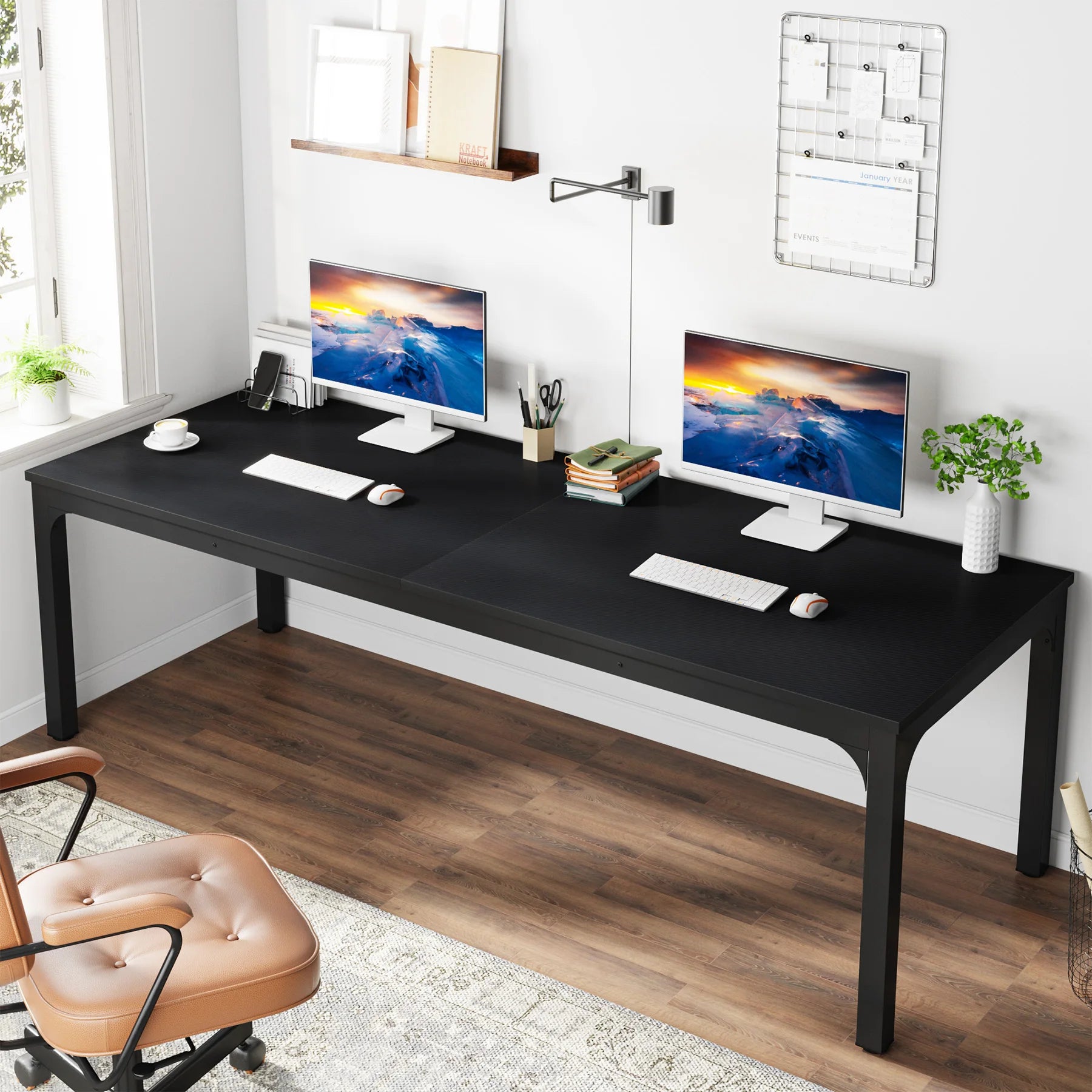 Temba Two-Person Workstation Desk