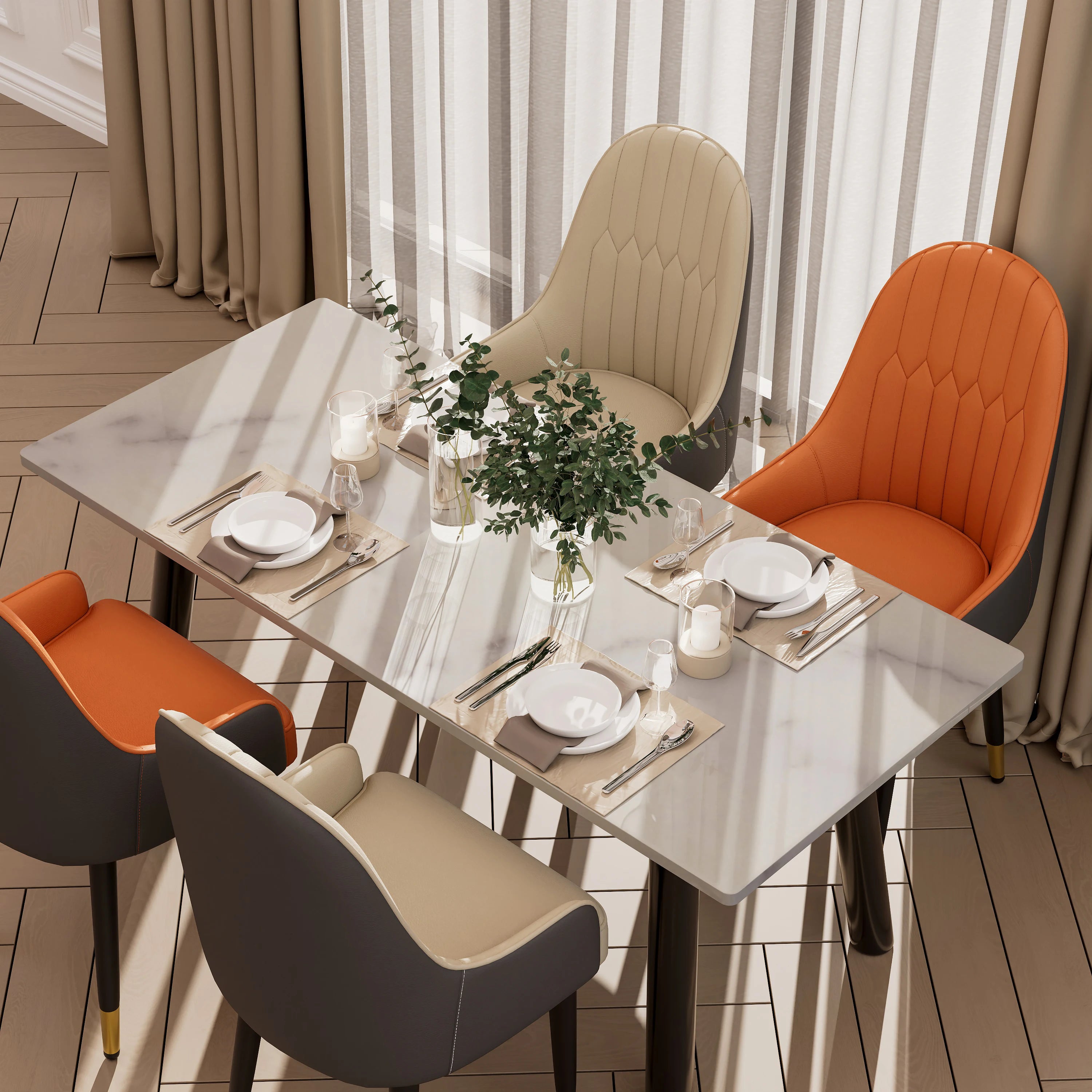 Renshaw Two-Tone Dining Chair Set of 2