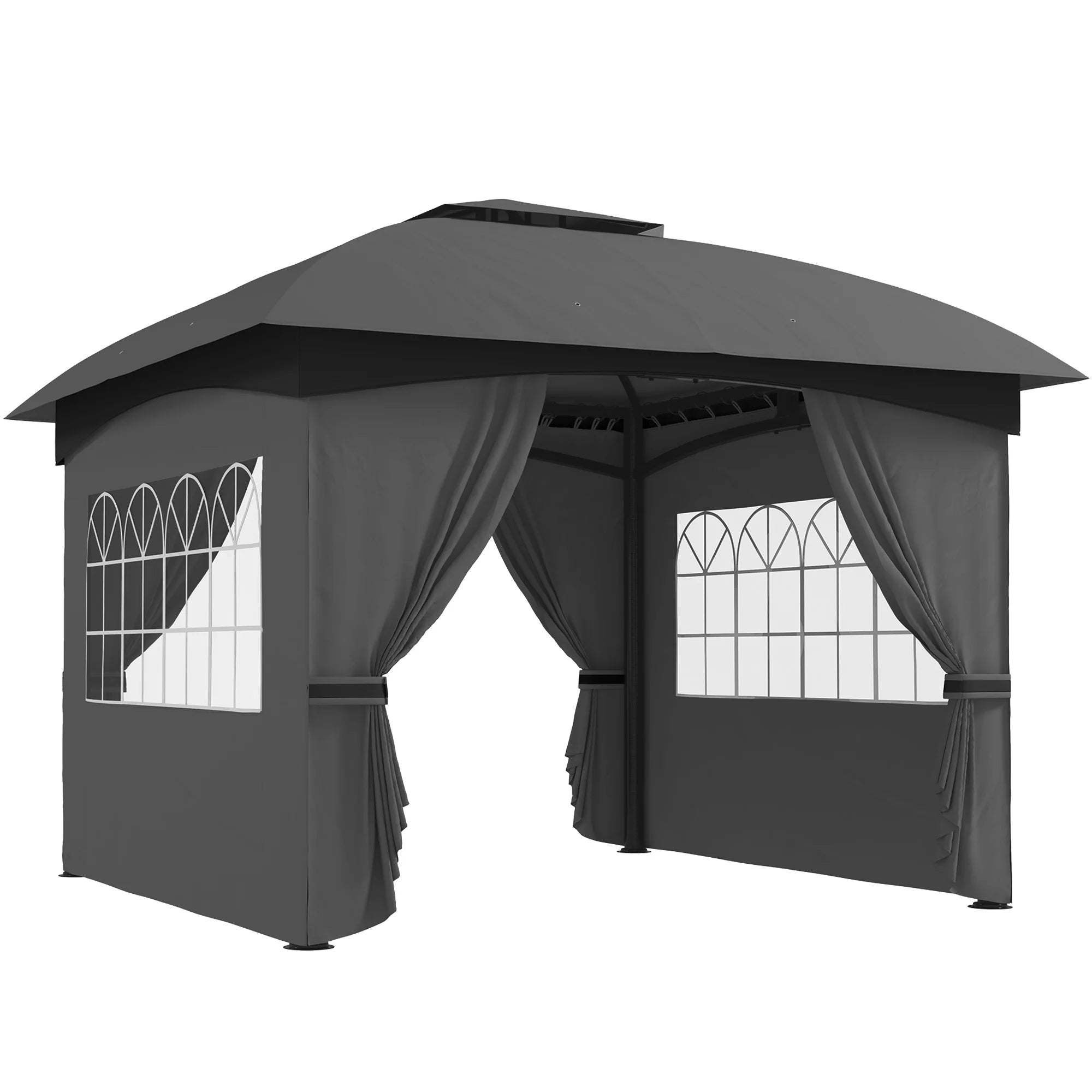 Sanctuary Two-Tier Gazebo – Dark Gray