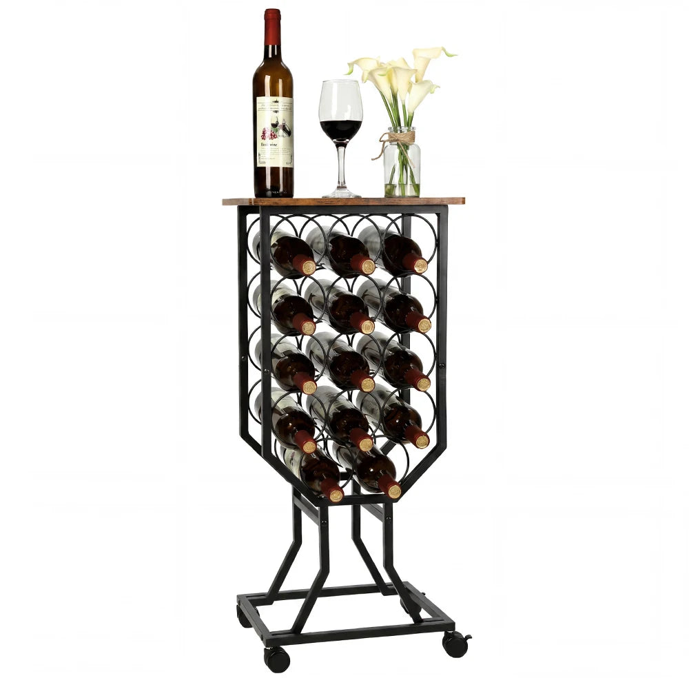 Tendaji Rolling Wine Rack