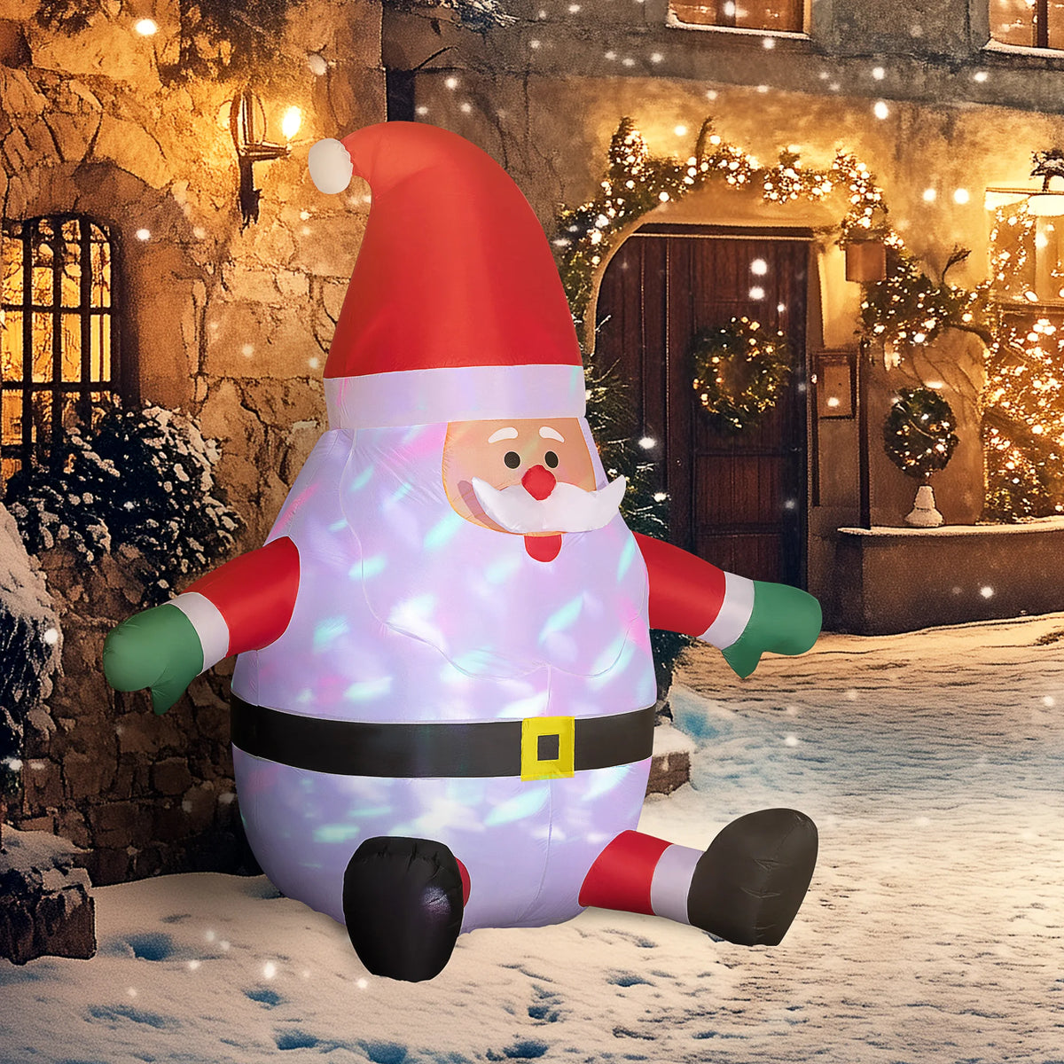 Northglow Inflatable Santa – Six Foot