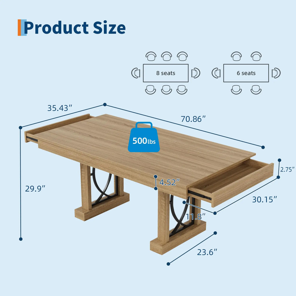Langley Storage Dining Table