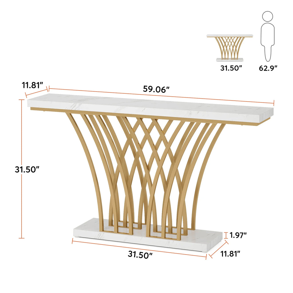 Nefertari Sculptural Console Table