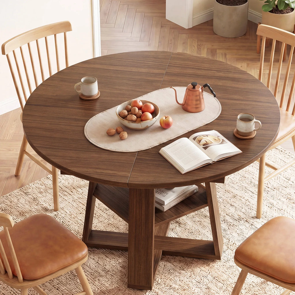 Aveline Extendable Round Dining Table