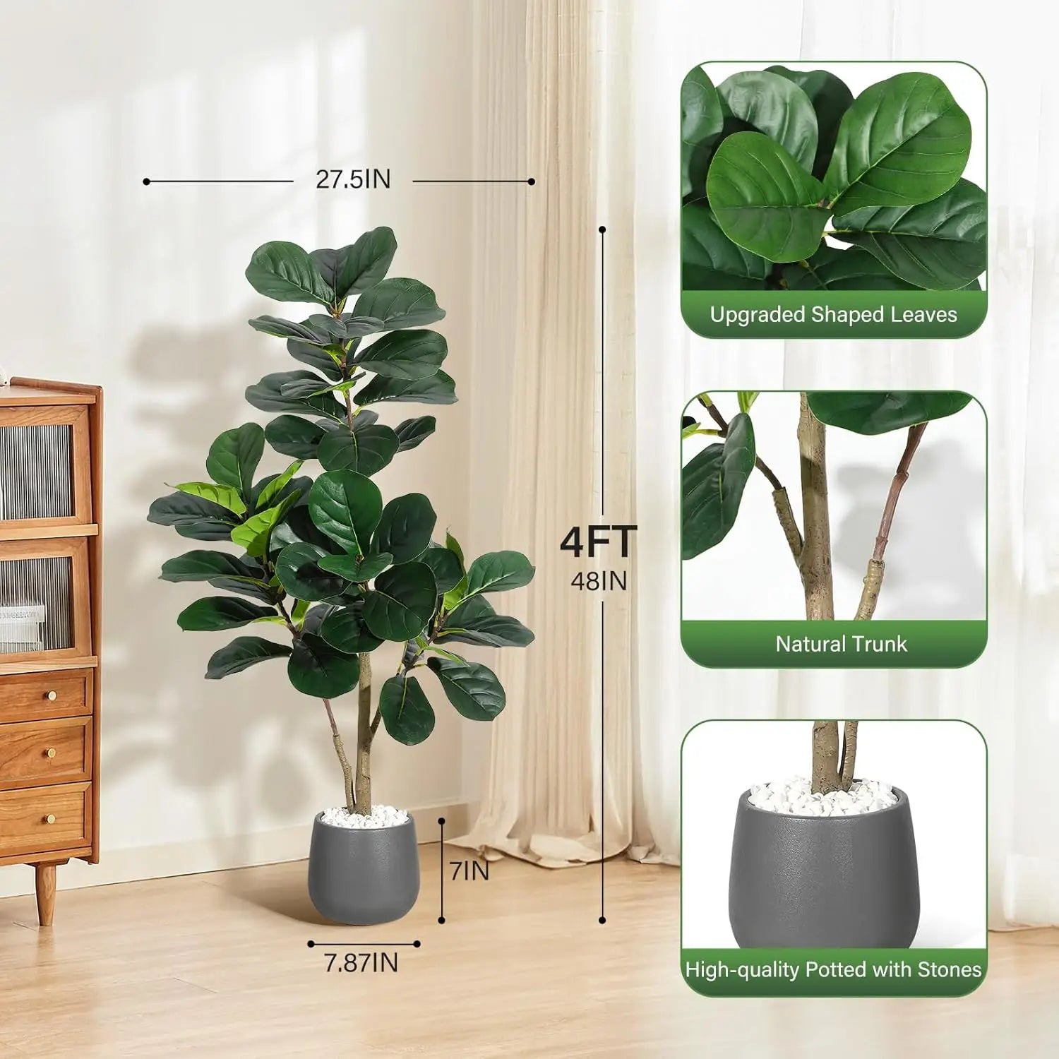 Fiora Faux Fiddle Leaf Fig Tree