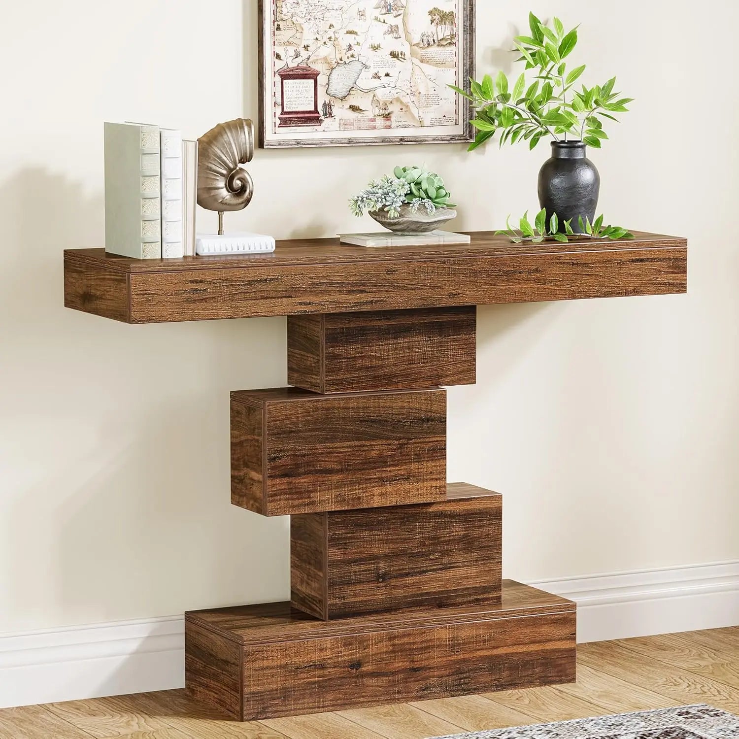 Tirza Geometric Console Table