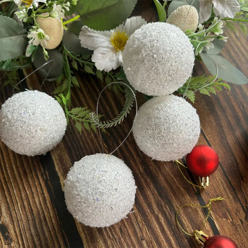 Snowmere Frosted Christmas Ornament Set