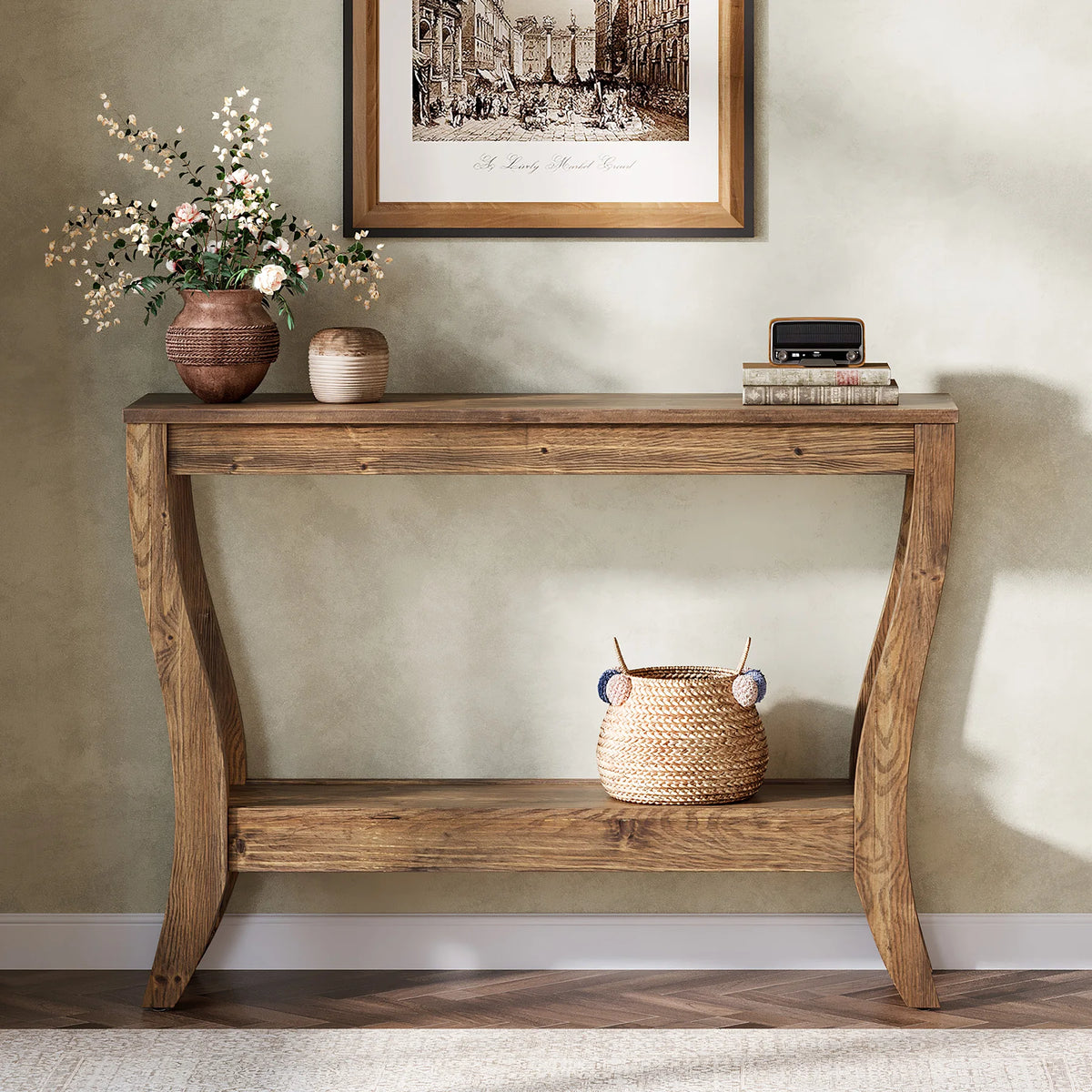 Larkcharm Solid Wood Console Table