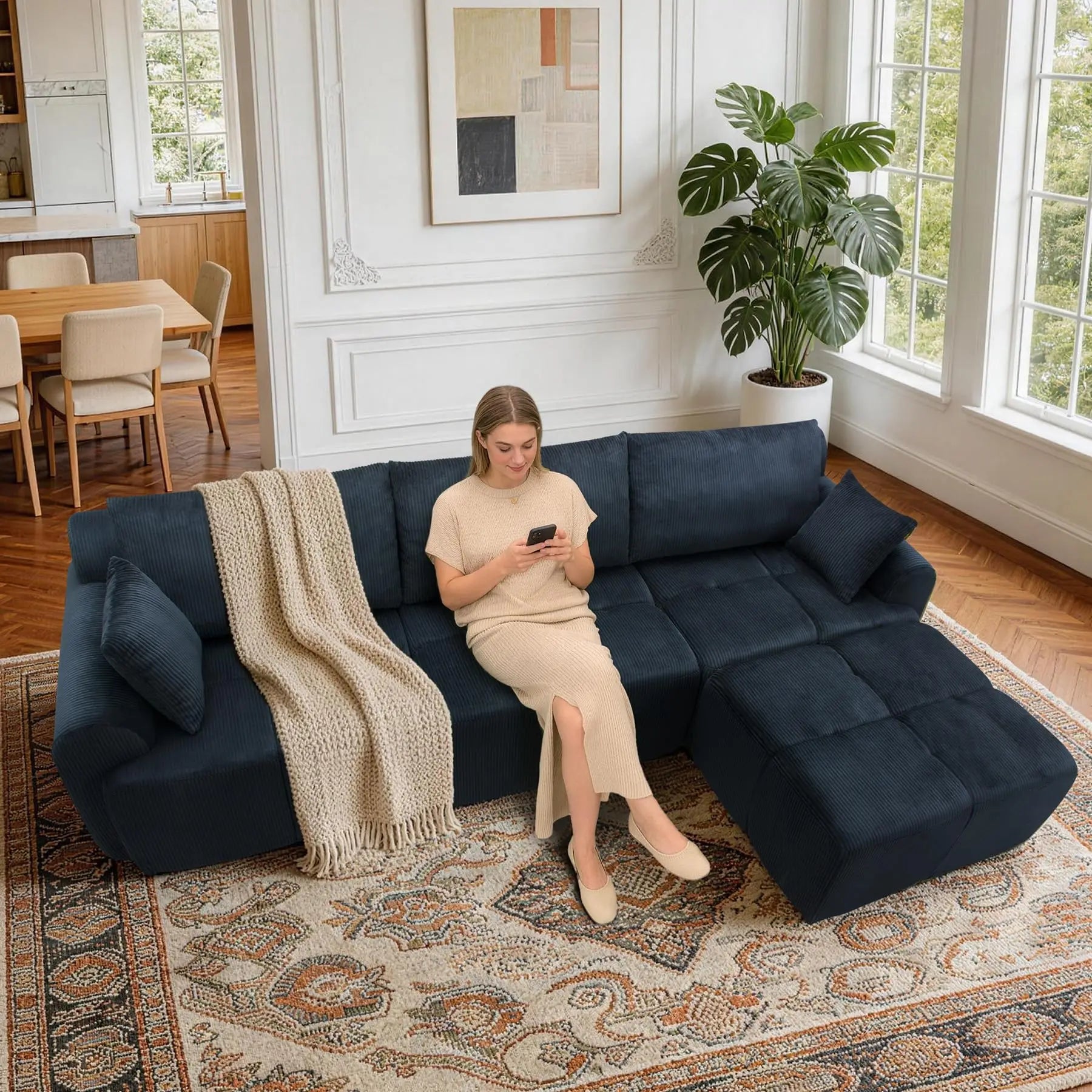 Bramley Modular Corduroy Sectional Sofa*