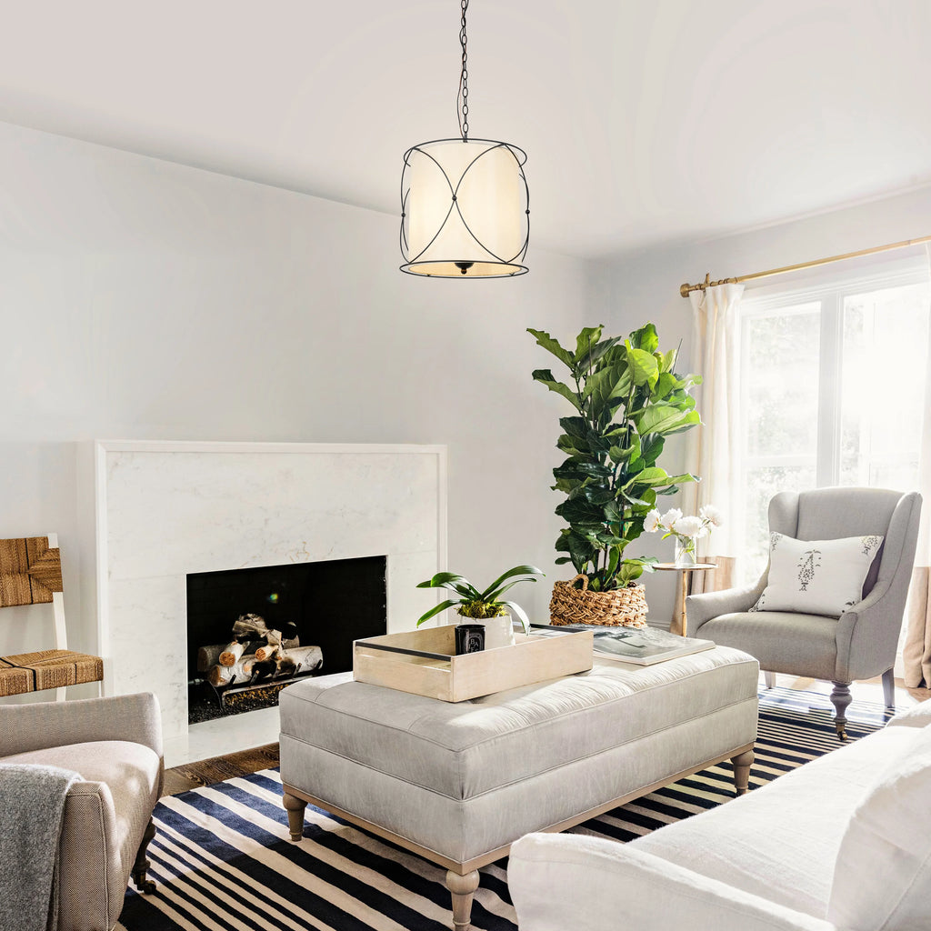 Elthorne Three-Light Drum Chandelier