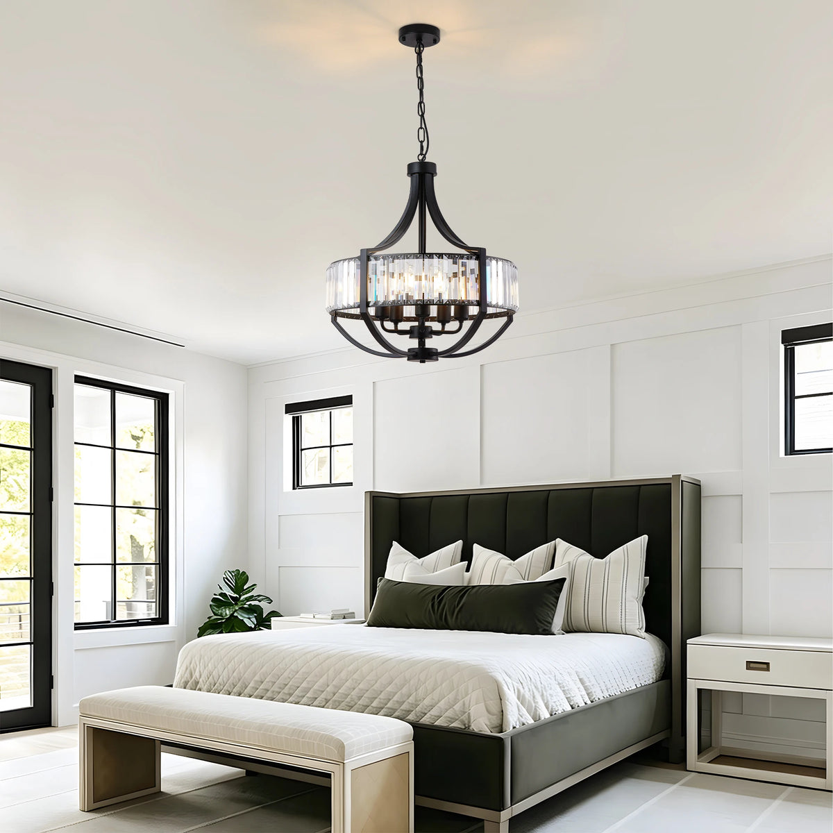 Chervale Five-Light Crystal Chandelier
