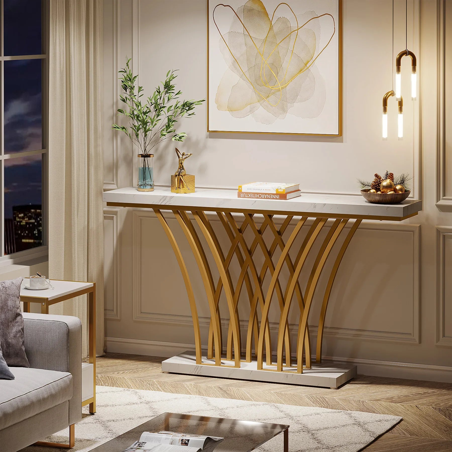Nefertari Sculptural Console Table