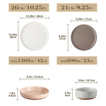 Load image into Gallery viewer, MALACASA Tara Multicolor Stoneware Dinnerware Set – 16/32 Pieces
