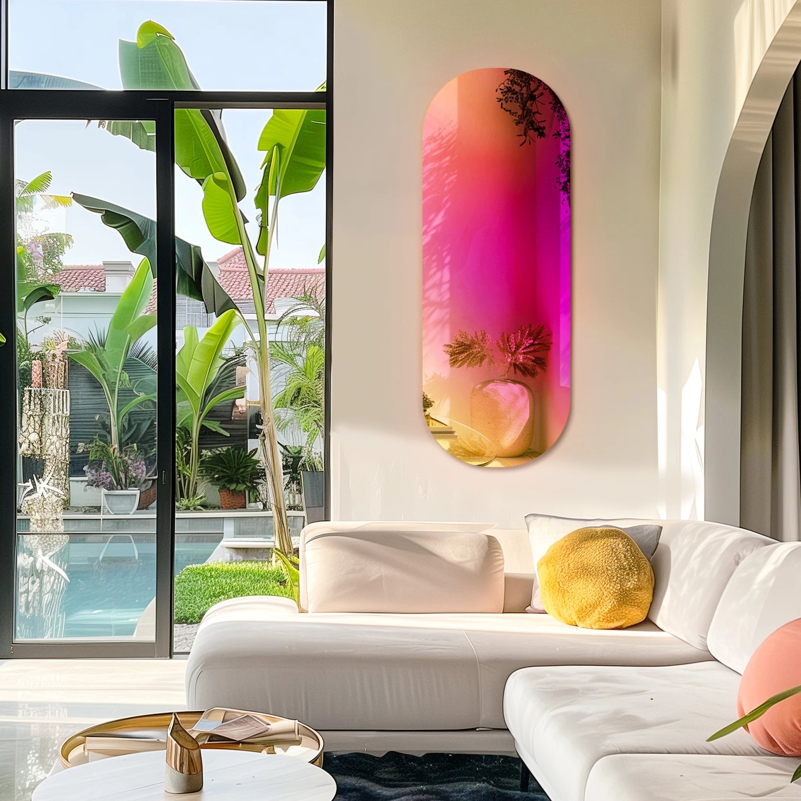 Soleia Iridescent Wall Mirror