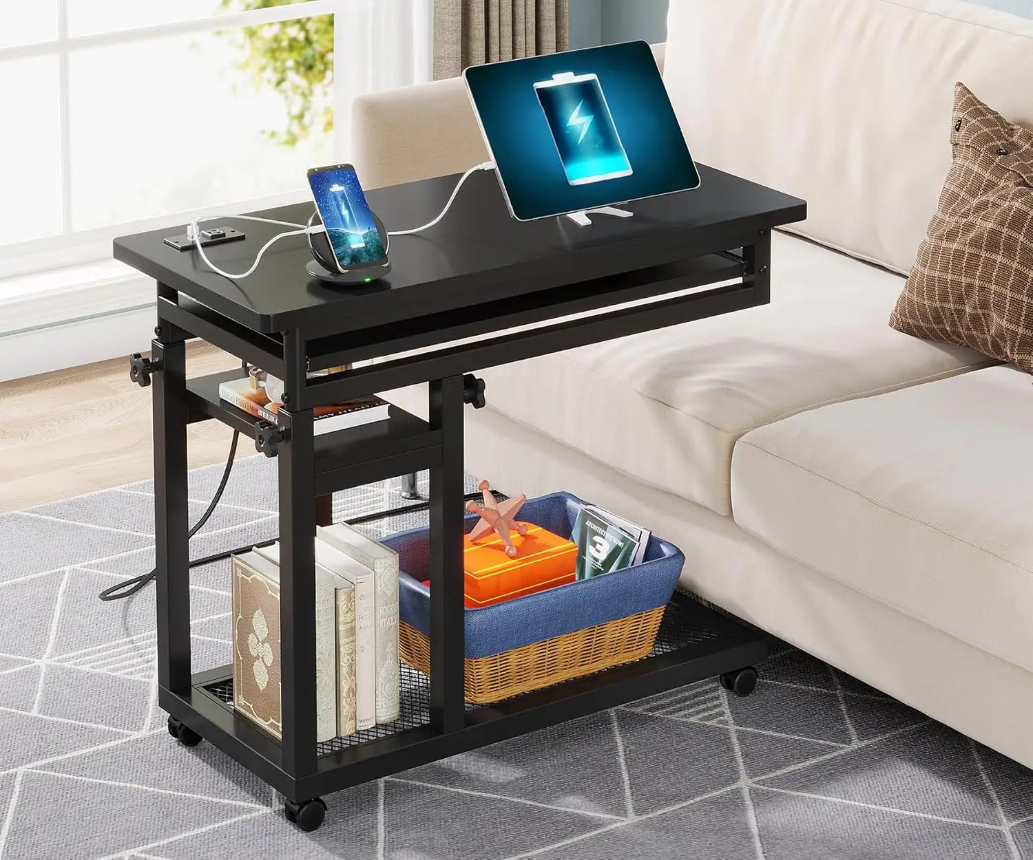 Bennett Adjustable Rolling Laptop Desk