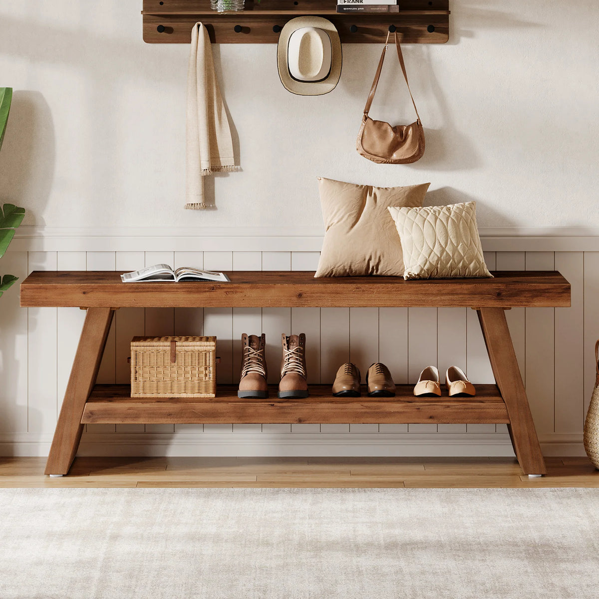 Novasong Wood Storage Bench