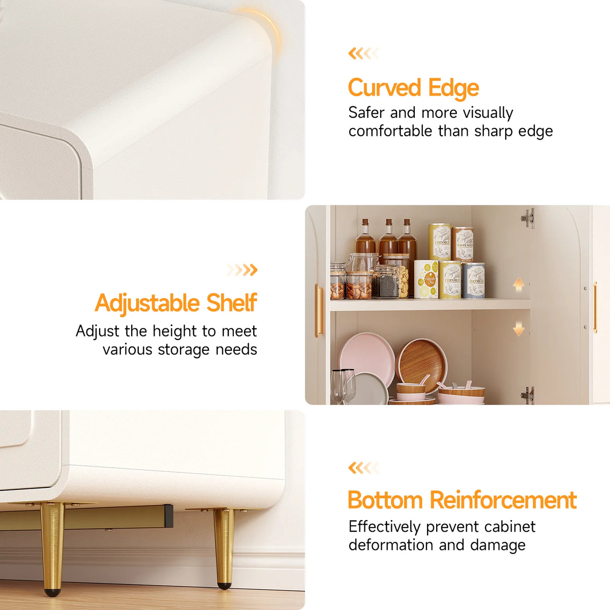 Wonderwhisper Curved Sideboard