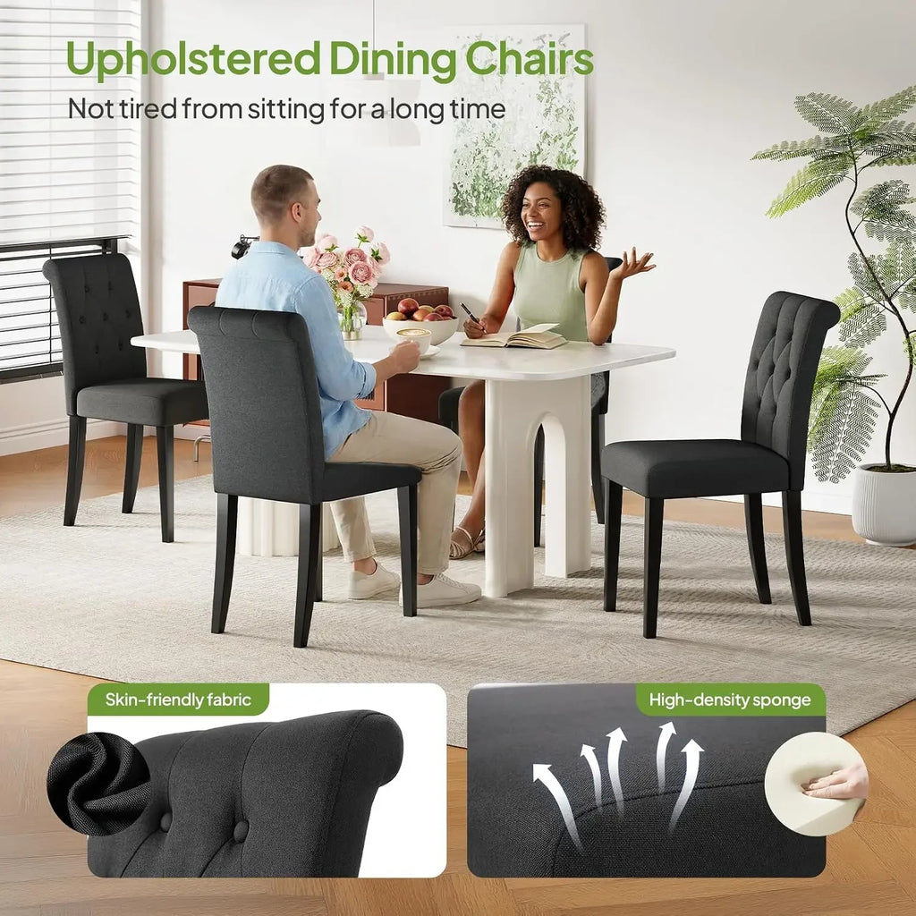 Hushgrove Tufted Dining Chairs, Set of 4