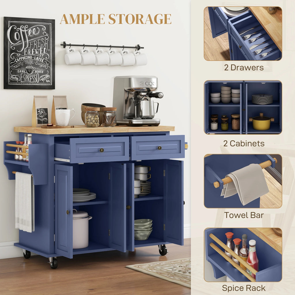 Bluehaven Mobile Kitchen Island