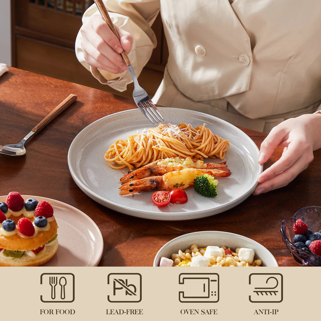 MALACASA TARA Stoneware Dinnerware Set