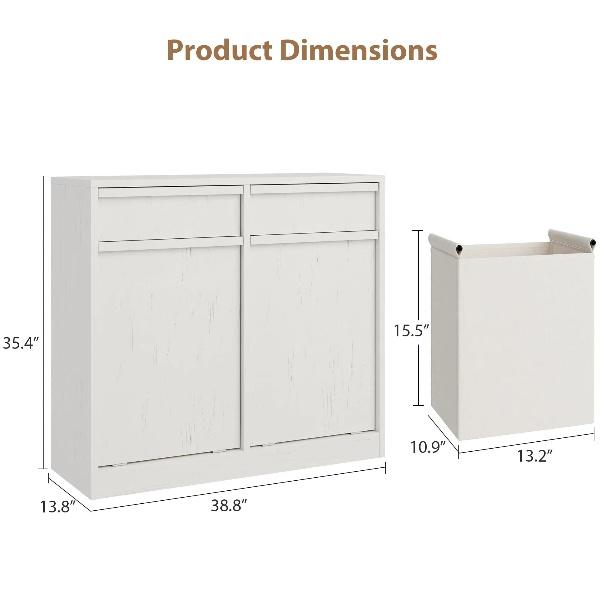 Norwood Double Tilt-Out Hamper Cabinet
