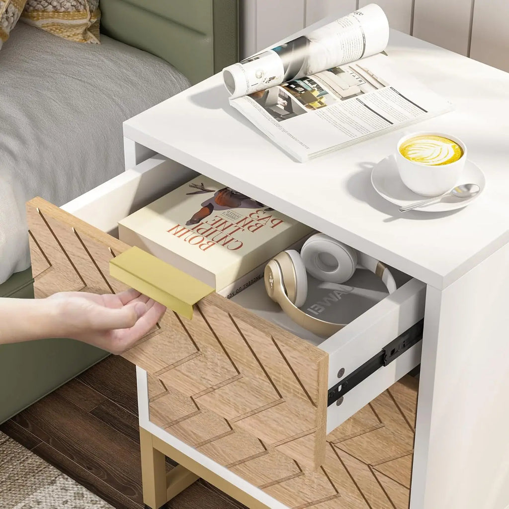 Clyde Chevron Nightstand