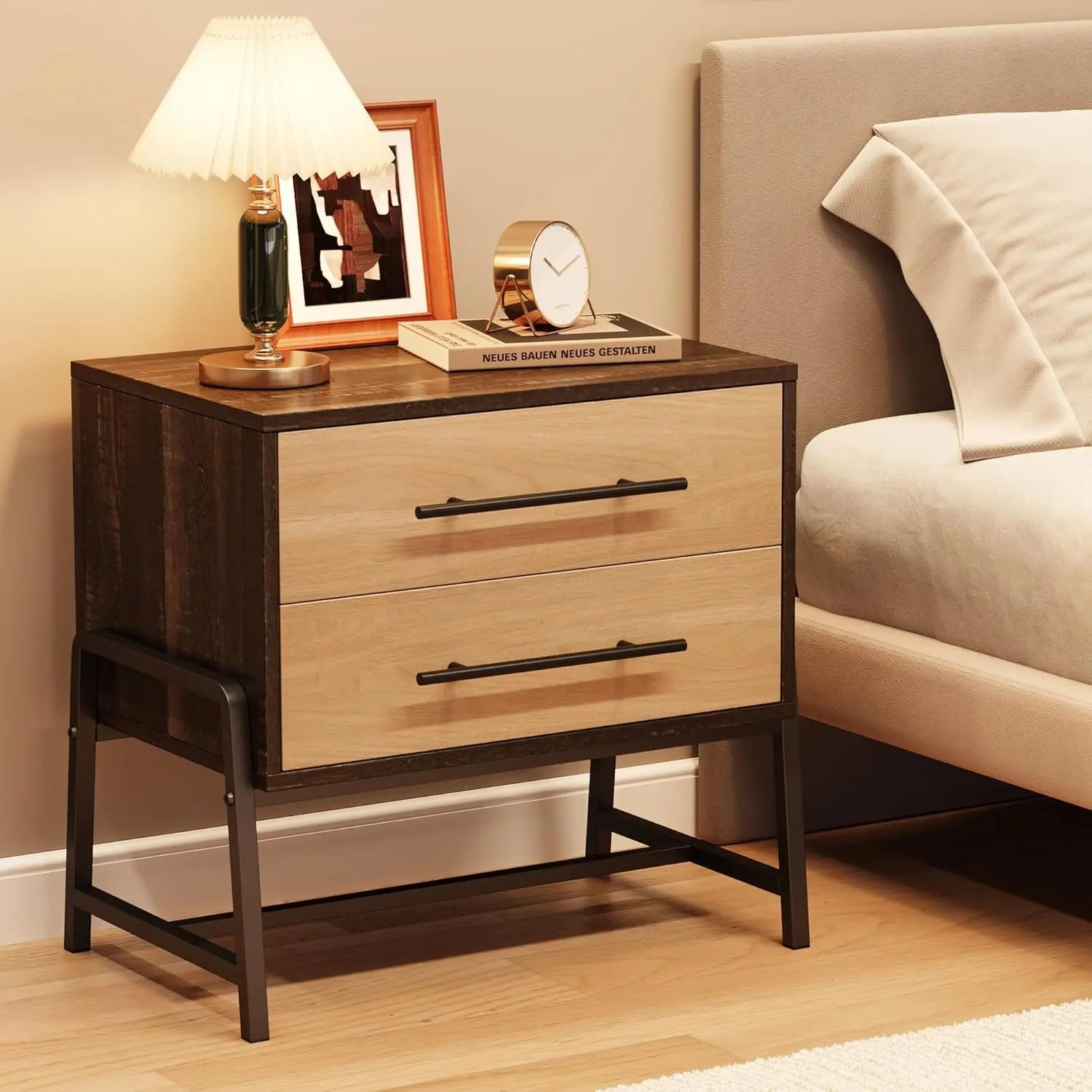 Temi Two-Drawer Nightstand