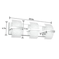 Lunaris Block LED Vanity Light – White
