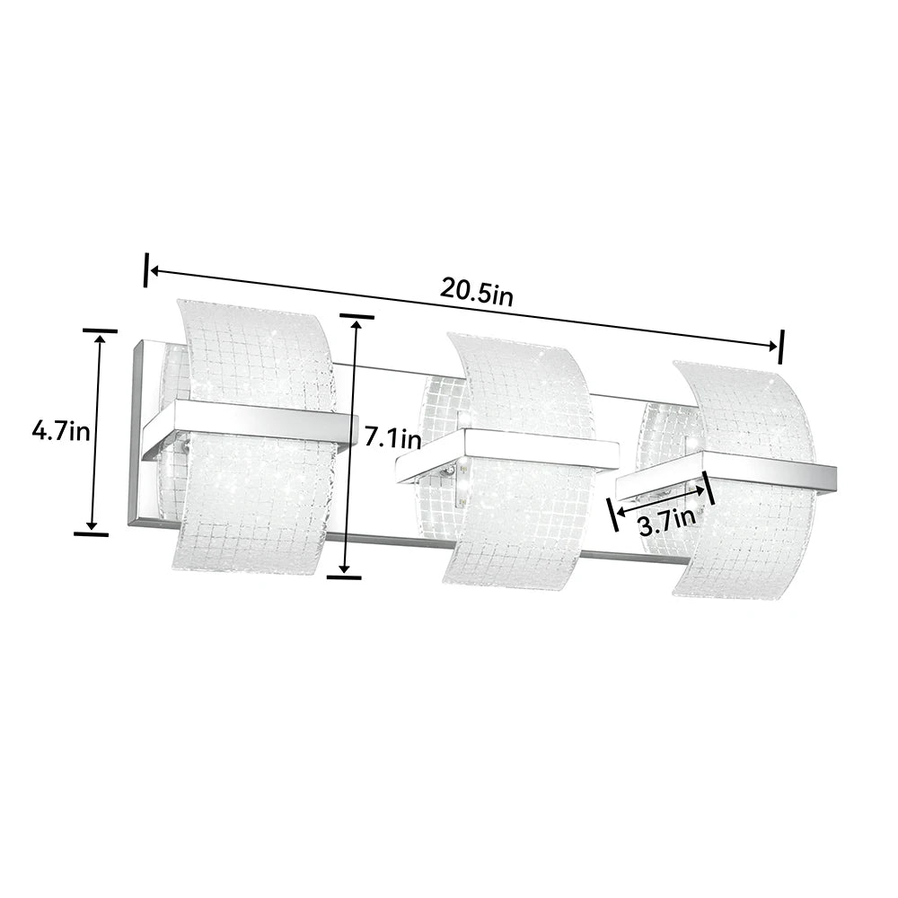 Lunaris Block LED Vanity Light – White
