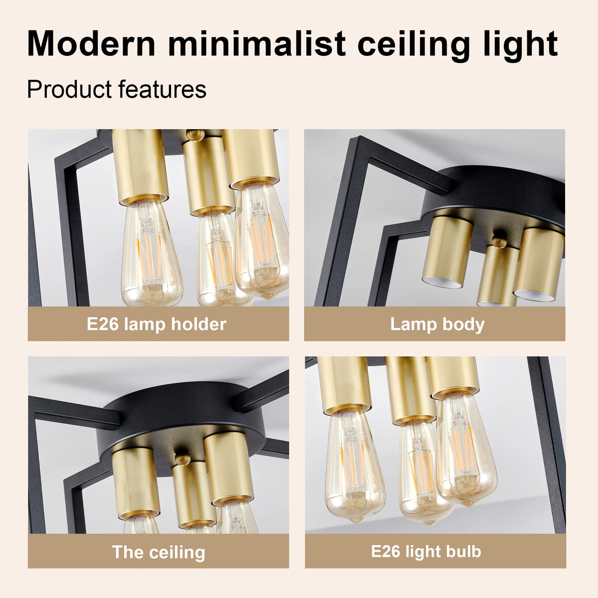 Holmden Geometric Ceiling Light