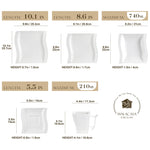 Load image into Gallery viewer, MALACASA Flora White Porcelain Dinnerware Set – 30/60 Pieces
