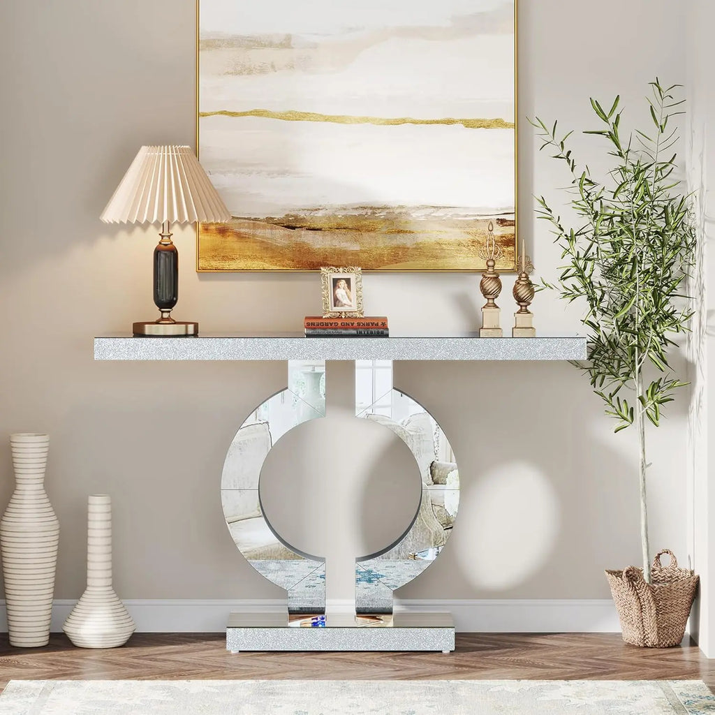 Nerina Mirrored Console Table
