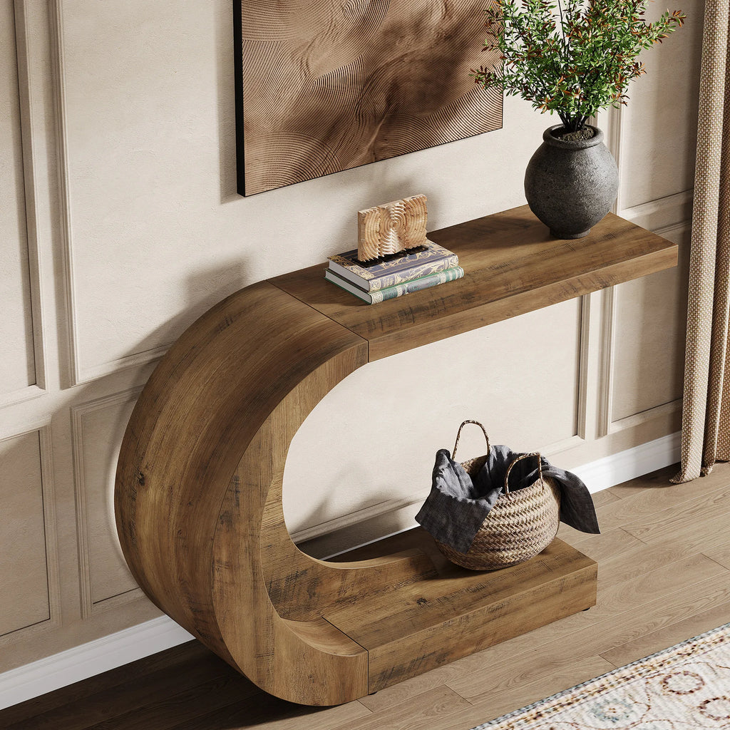 Kavira Sculptural Console Table