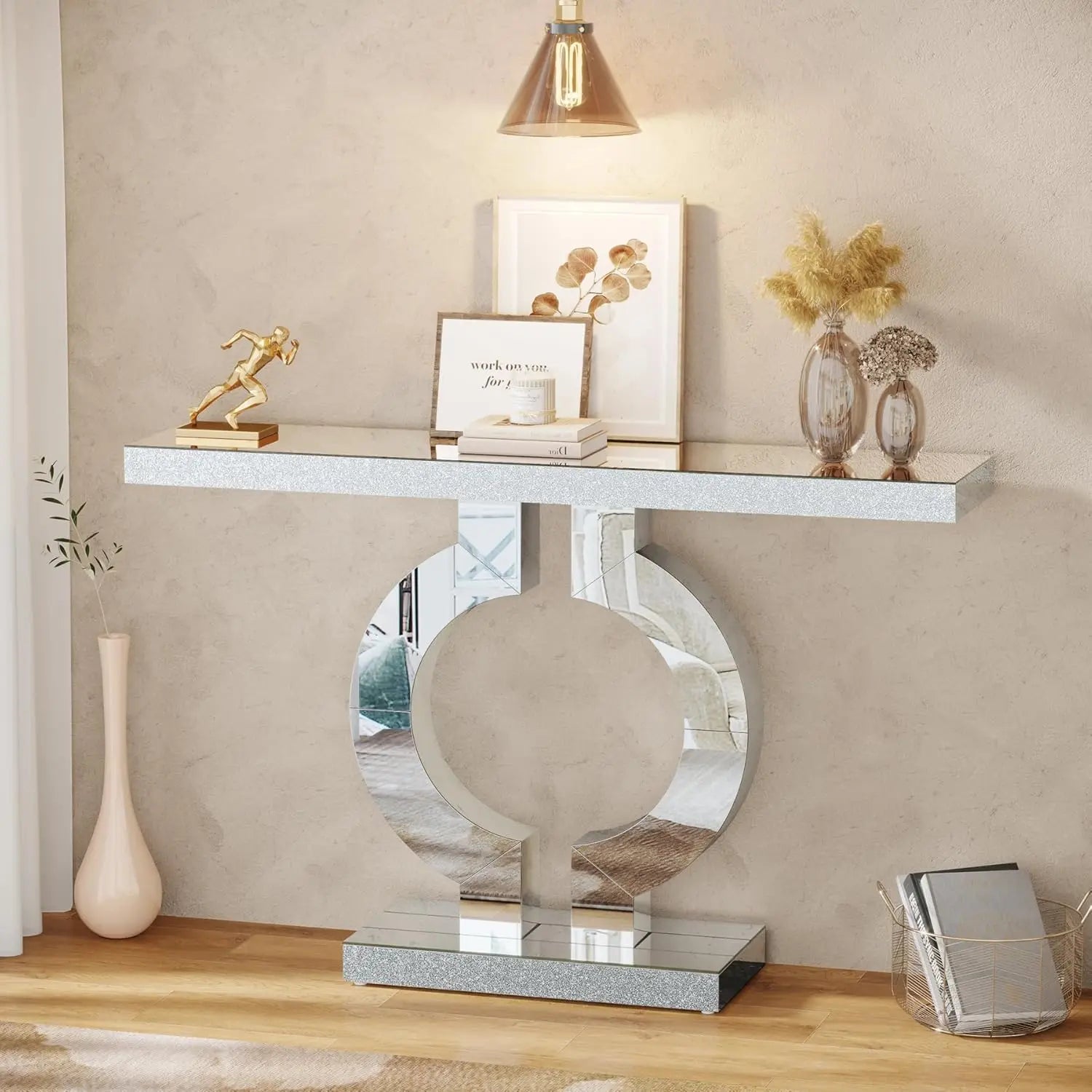 Nerina Mirrored Console Table