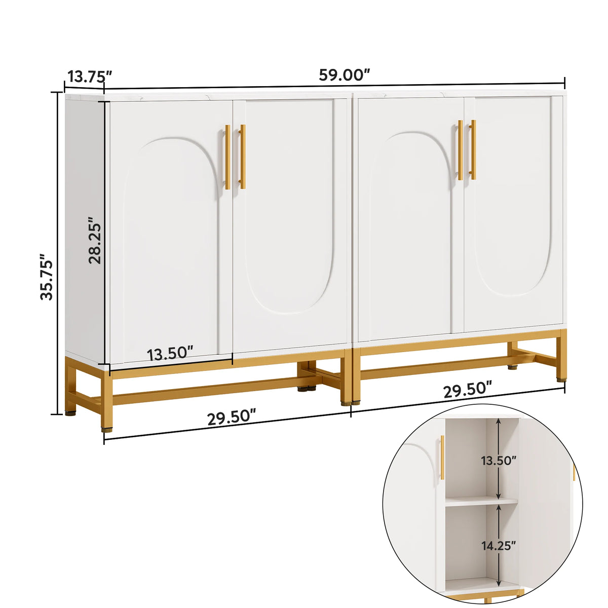 Lullabynote Sideboard Cabinet