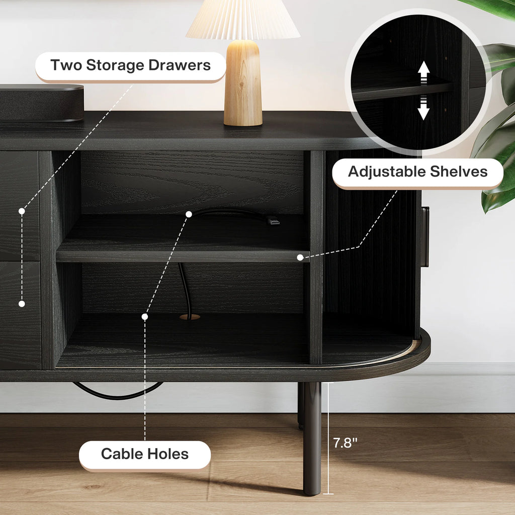 Glimmerloom Fluted TV Stand